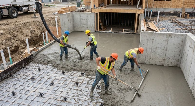 Basement Concrete Installation in Granite City, IL