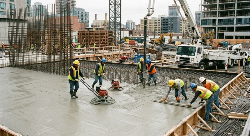 Commercial Slab Construction in Millstadt, IL