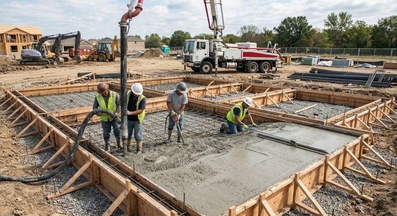 Concrete Foundation Pouring in St Louis, MO